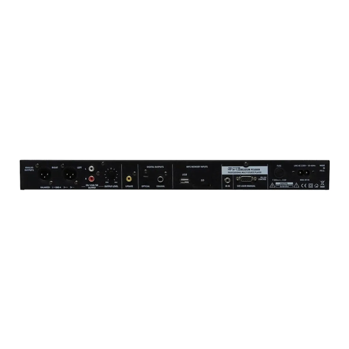 Профессиональный проигрыватель Apart (Biamp) APart (Biamp) PC1000RMKII Black