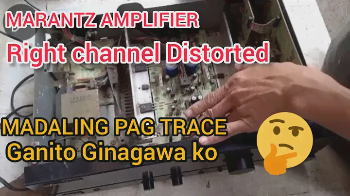 MARANTZ Amplifier Right channel Distorted Sound Easy Way to repair