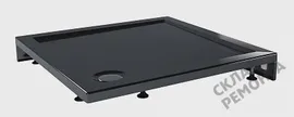 Поддон душевой Метакам, Apart Black, акрил, квадратный, 80*80