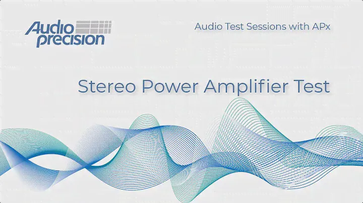 Stereo Power Amplifier Test